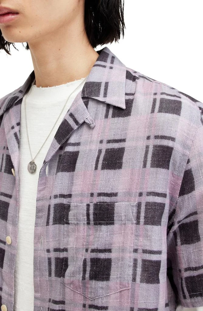 ALL SAINTS Big Sur Check Camp Shirt 2