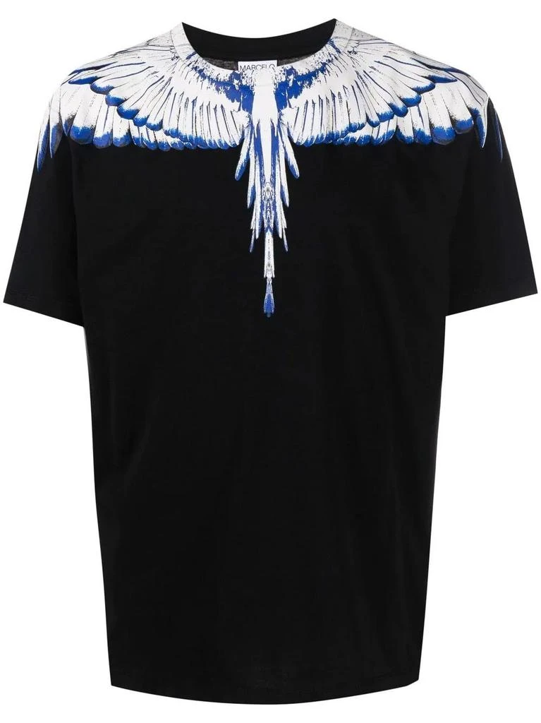 NA Icon Wings motif black T-shirt 1