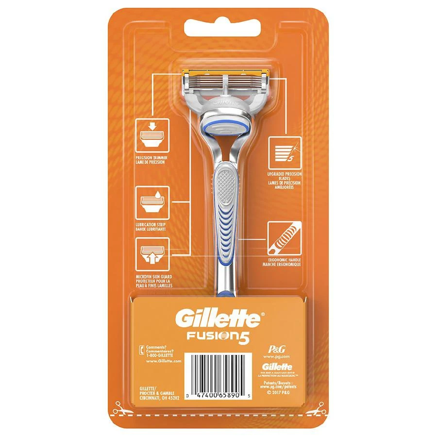 Gillette Fusion5 Shaving Razor for Men with Larger Lubrication Strip and Precision Trimmer 2