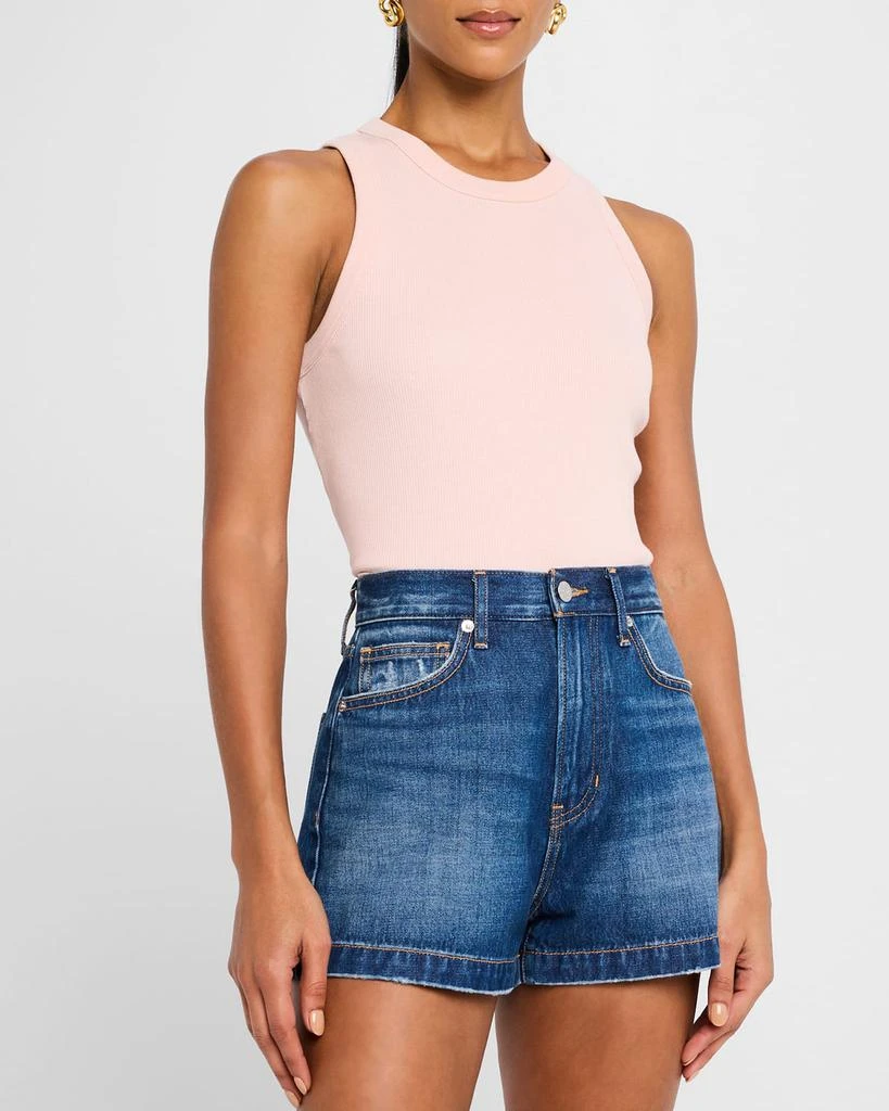 VERONICA BEARD Jordyn Cropped Tank Top 4