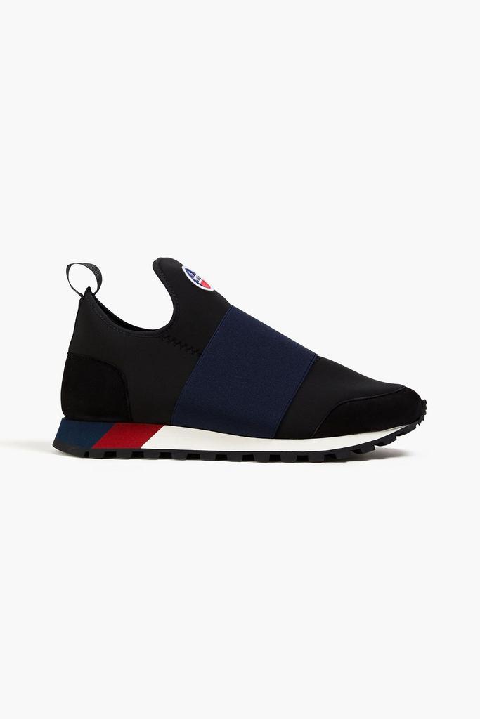 NATIONAL STANDARD + Fusalp Marly suede-trimmed neoprene sneakers