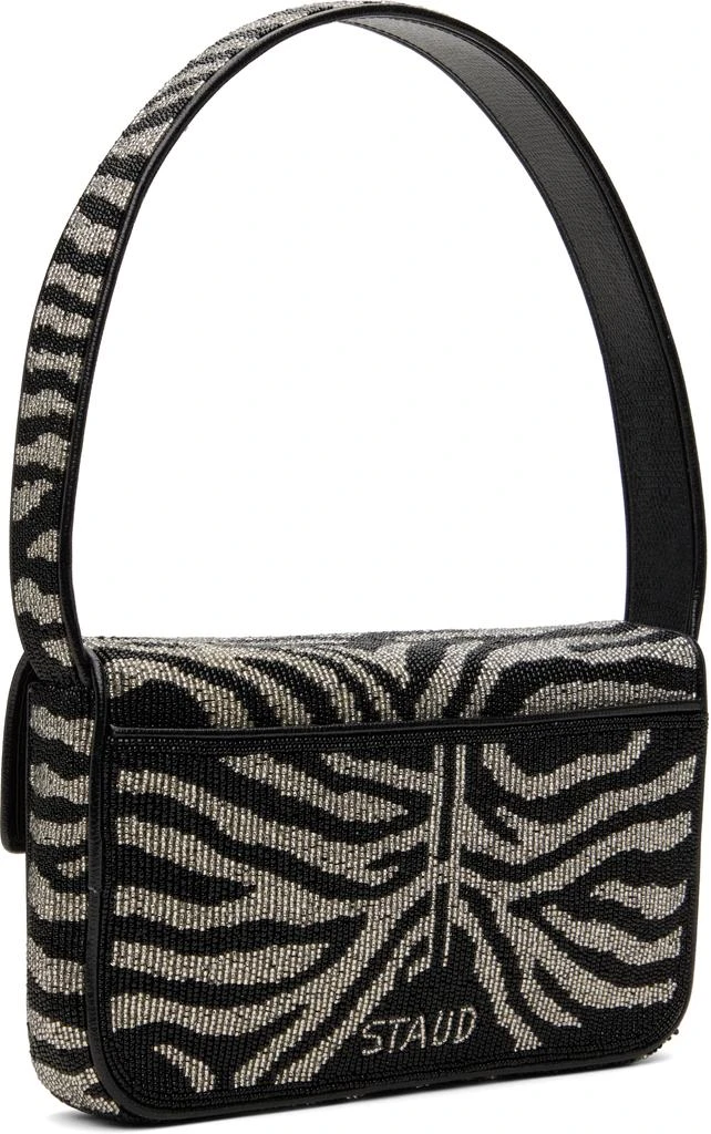 Staud Black & White Tommy Beaded Bag 3