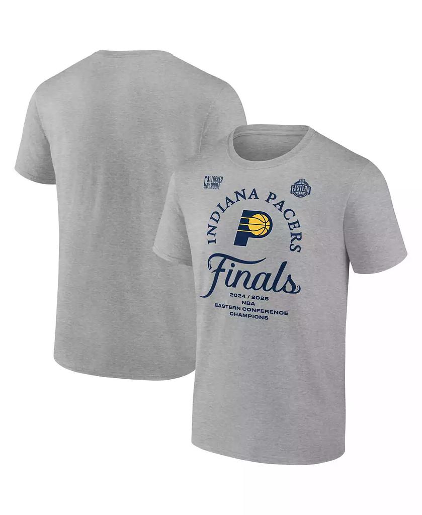 Fanatics Men's Steel Indiana Pacers 2025 NBA Eastern Conference Champions Locker Room T-Shirt