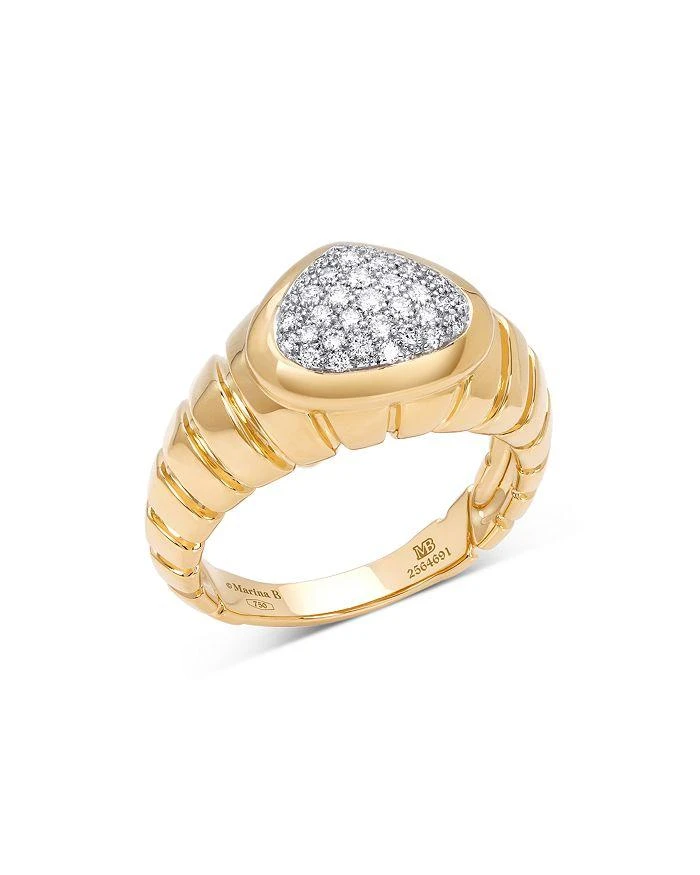 MARINA 18K Yellow Gold Timo Diamond Pavé Cluster Ring 1