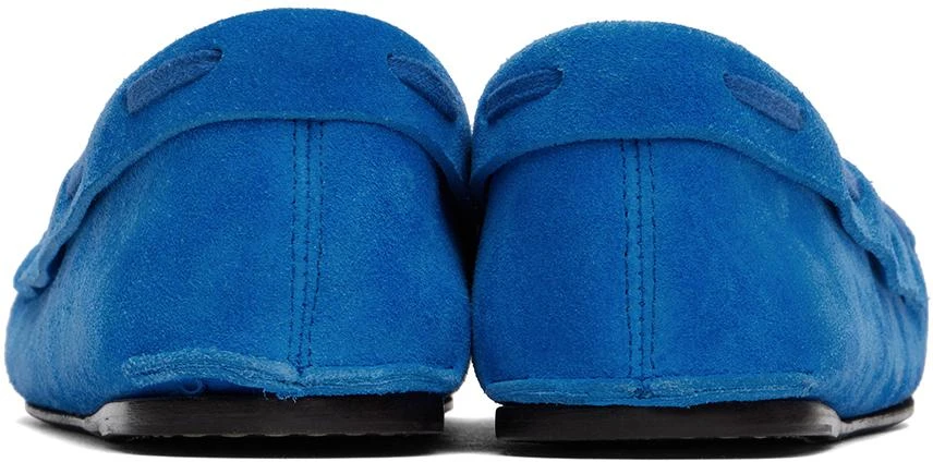 The Row Blue Mabel Moc Loafers 2