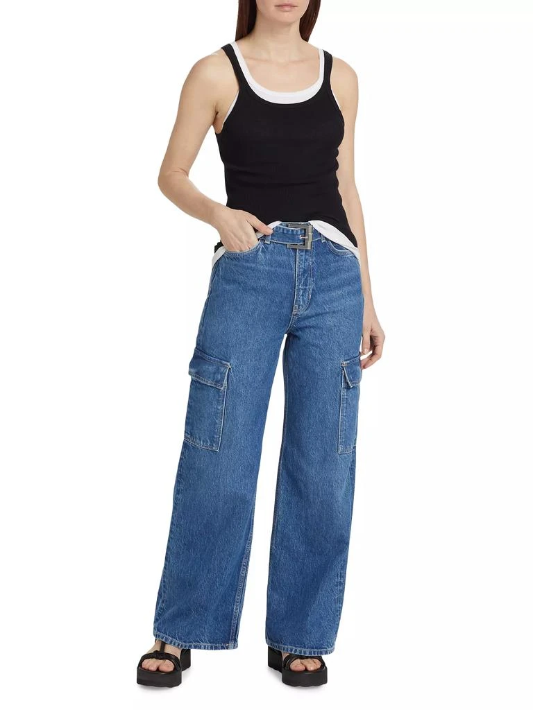 Reformation Cary Belted Cargo Jeans 2