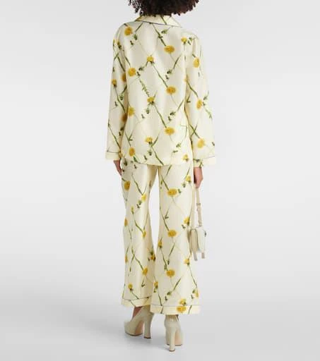 Burberry Floral silk poplin pajama shirt 3