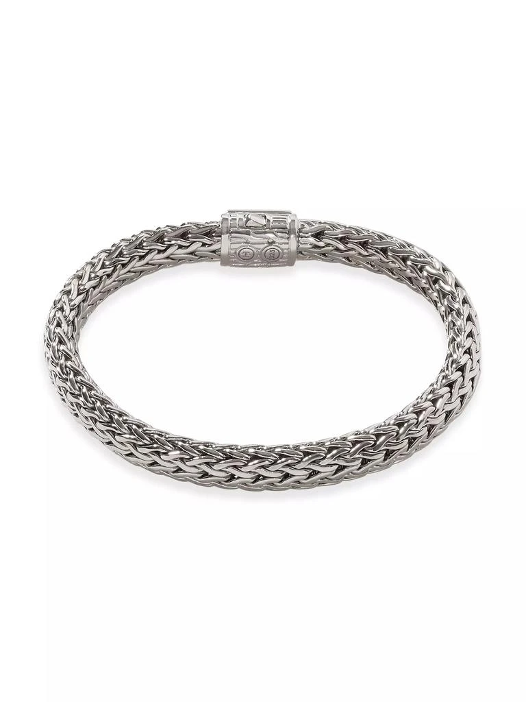 John Hardy Classic Chain Sterling Silver & 0.24 TCW Diamond Bracelet 5