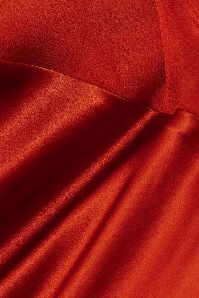 BEARE PARK Layered silk-satin and georgette maxi dress 4