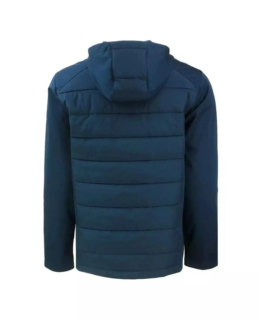 Cutter & Buck Men's Navy Notre Dame Fighting Irish Evoke Hybrid Softshell Full-Zip Hoodie Jacket 2