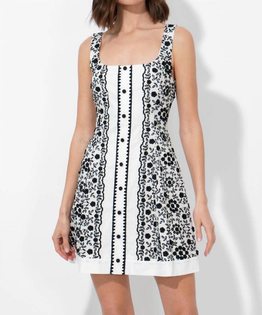 Adelyn Rae Adelyn Rae - Kya Floral Embroidered Mini Dress