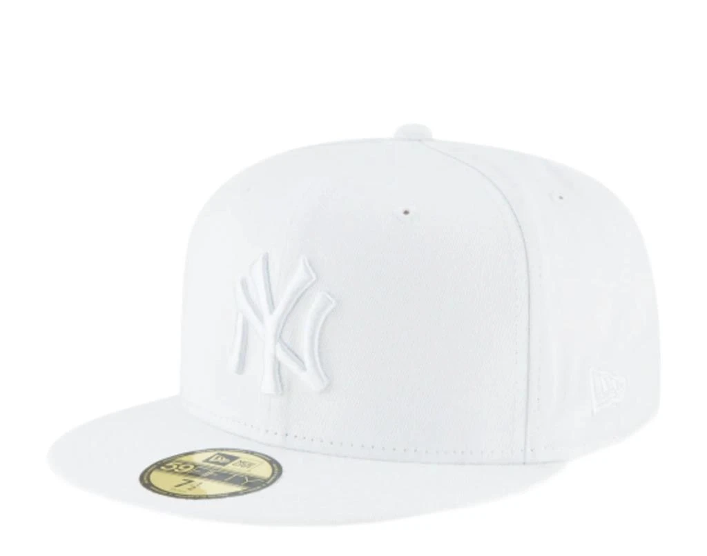 New Era 59Fifty MLB New York Yankees Whiteout Basic Fitted White Hat 11591120 1