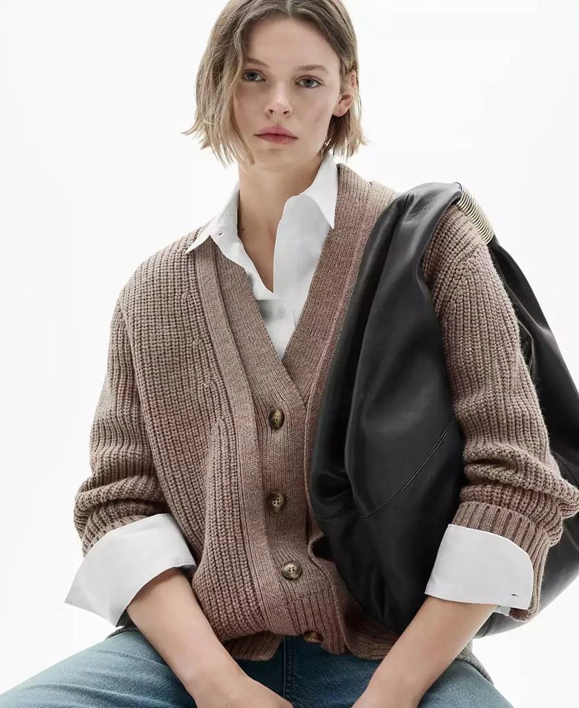 Mango Women's Buttons Detail Oversized Cardigan 3