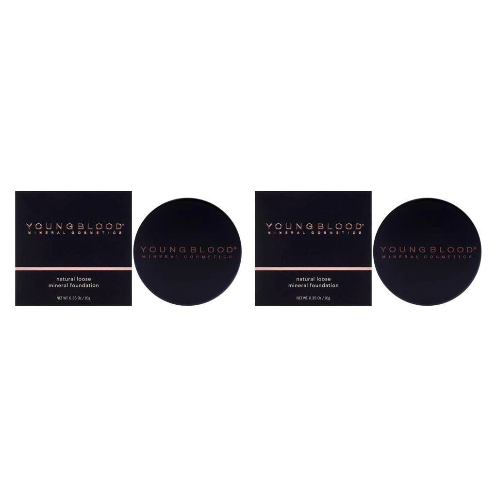 Youngblood Natural Loose Mineral Foundation - Soft Beige by  for Women - 0.35 oz Foundation - Pack of 2