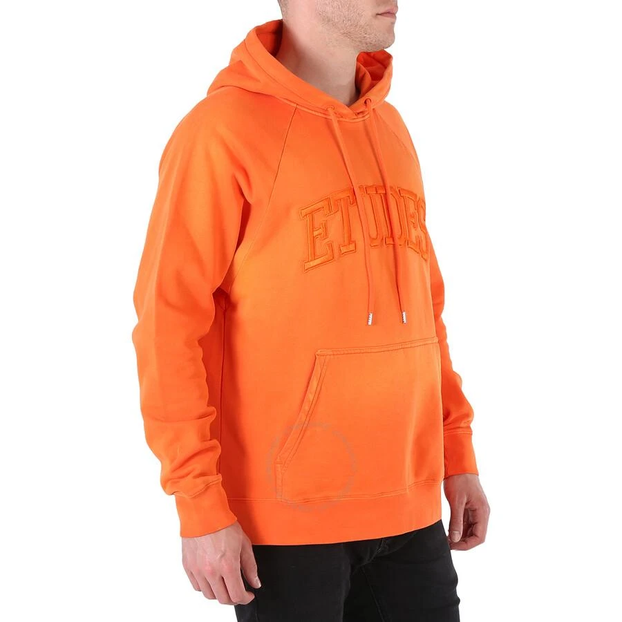 Etudes Men's Orange Racing Logo Cotton Hoodie 2