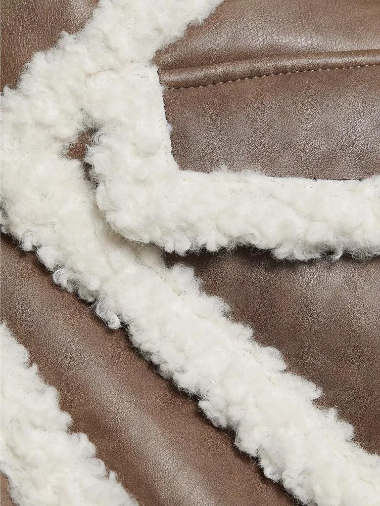 Aknvas Cherry Sherpa-Trim Miniskirt 7