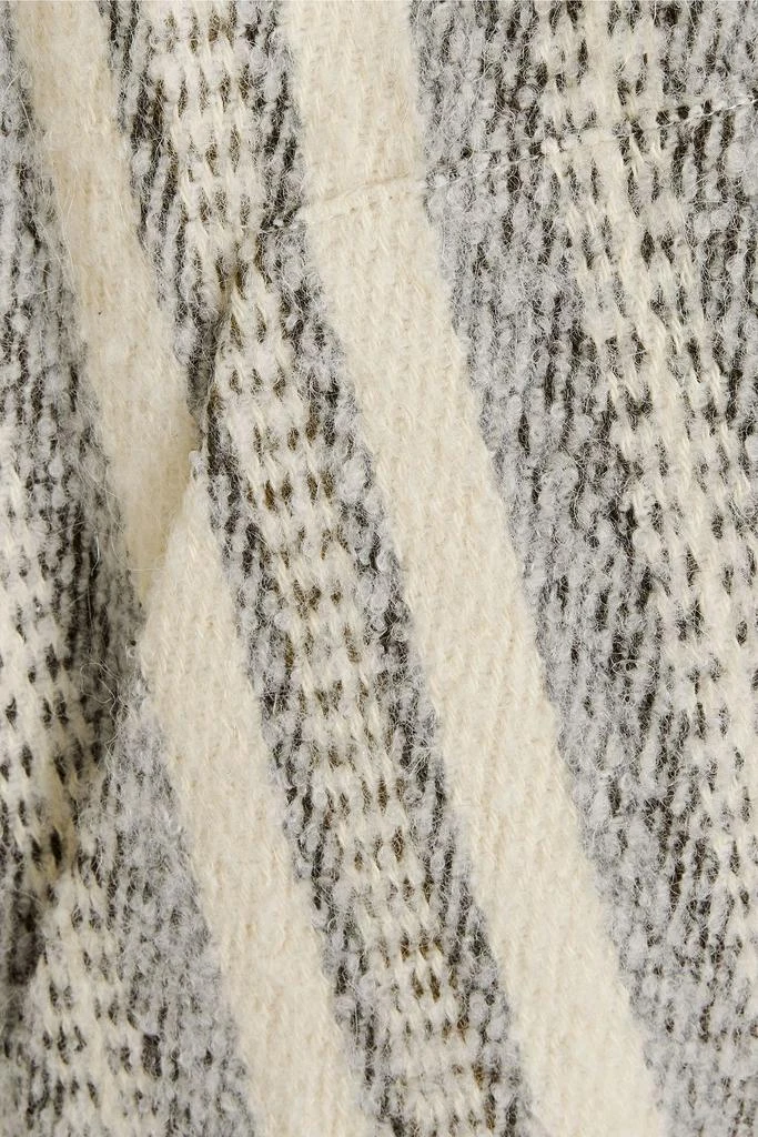 IRO Kiraz striped brushed tweed coat 4