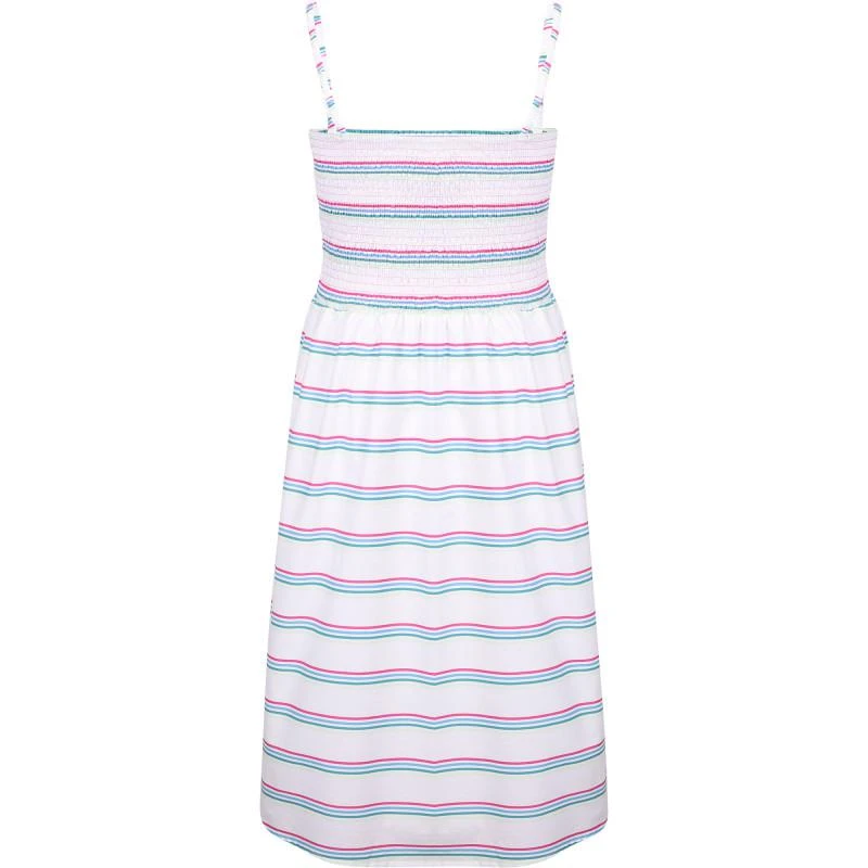 Esprit Colorful stripes fine straps summer dress in white 2