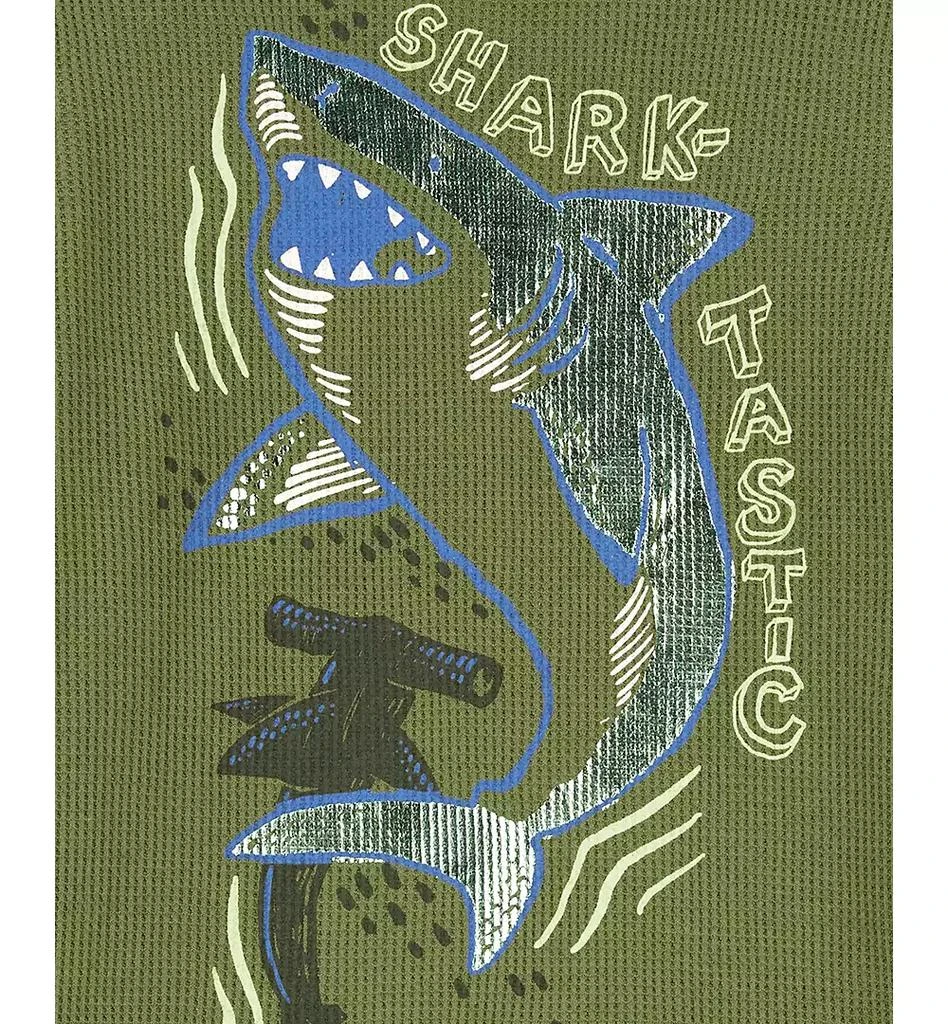 Carter's Toddler Boys Shark Graphic Thermal Long-Sleeve T-Shirt 3
