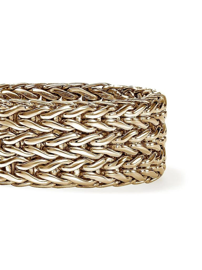 John Hardy Icon Rata Chain 14K Yellow Gold Wide Band Ring 2