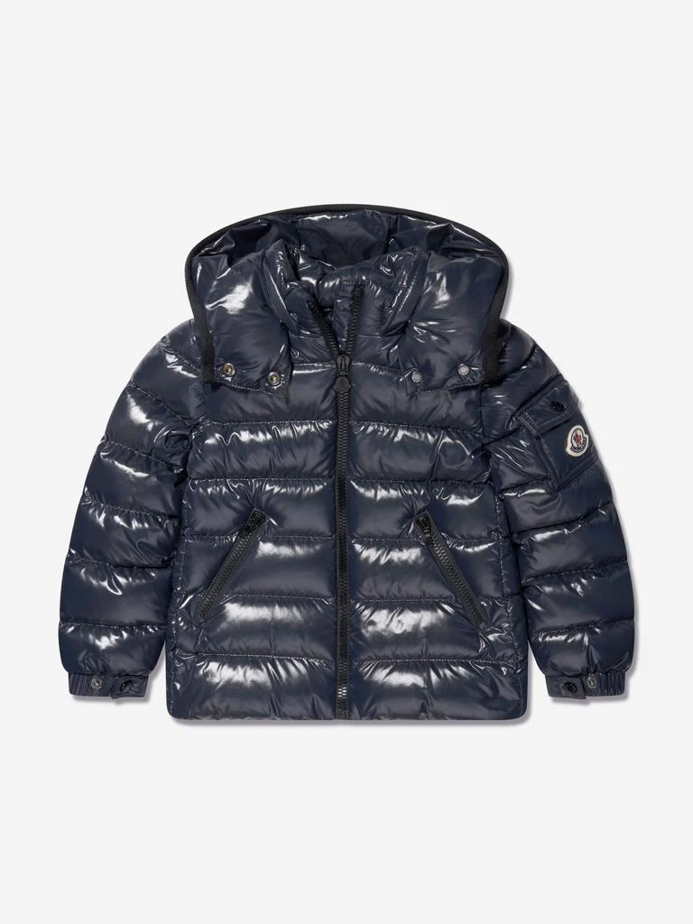 Moncler Moncler Enfant Girls Down Padded Bady Jacket in Navy 1