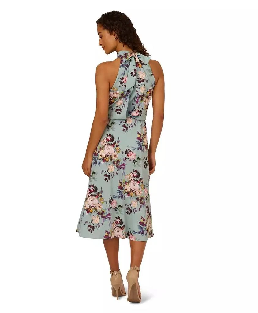 Adrianna Papell Women's Halter Chiffon Midi Dress 6