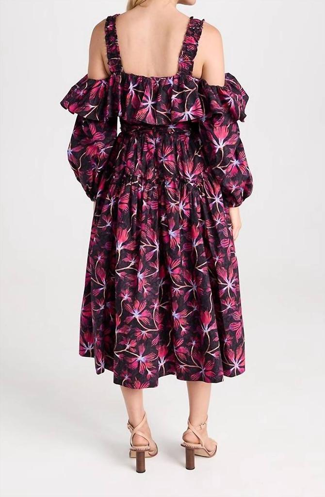 Ulla Johnson Ulla Johnson - Caprice Ruffled Floral Print Midi Dress