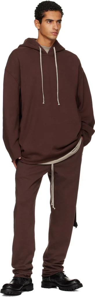 Rick Owens Burgundy Concordians Berlin Drawstring Sweatpants 4