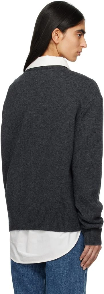 The Frankie Shop Gray Rafaela Padded Knit Sweater 3