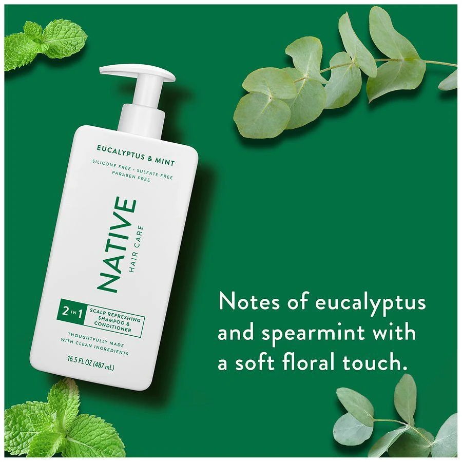 Native Scalp Revitalizing 2-in-1 Shampoo and Conditioner, Sulfate Free Eucalyptus & Mint 3