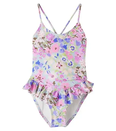 Zimmermann Solstice floral ruffled swimsuit