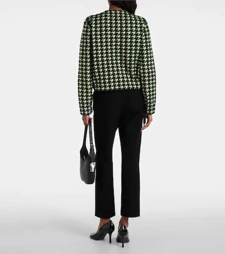 Burberry Houndstooth cotton-blend cardigan 3