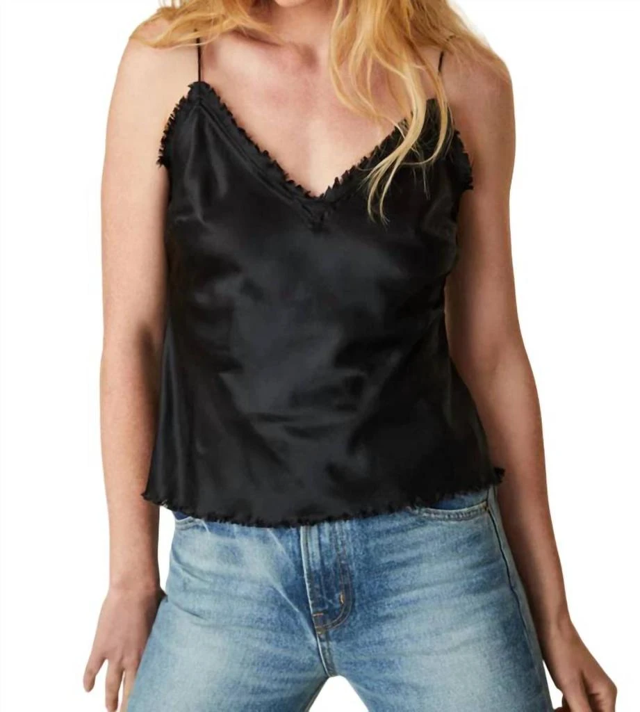 LOVESHACKFANCY Lorel Cami In Black 1