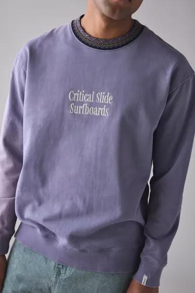 The Critical Slide Society The Critical Slide Society Offset Rib Crew Neck Sweatshirt