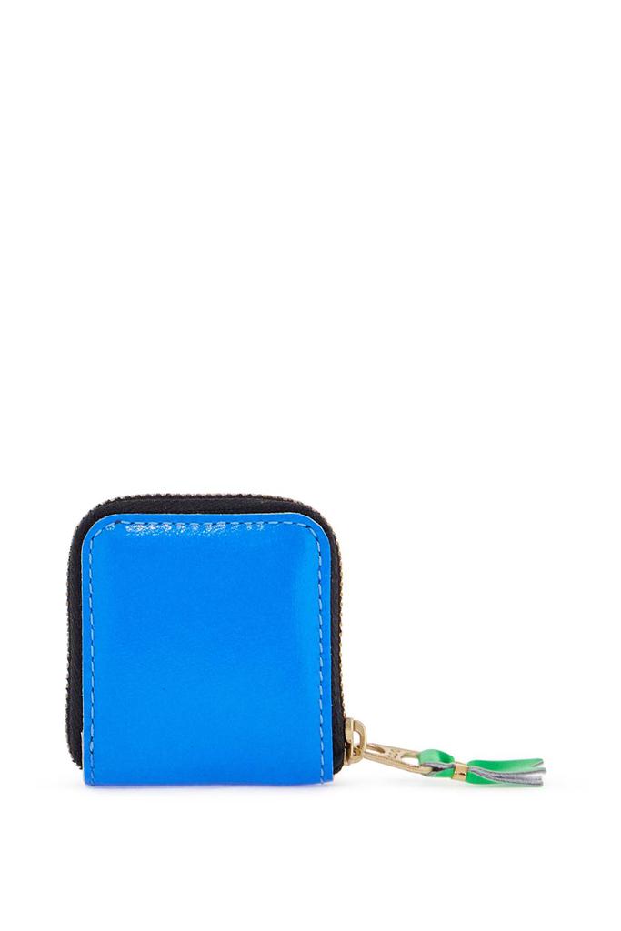 Comme des Garcons super fluo bright blue goat leather unisex wallet