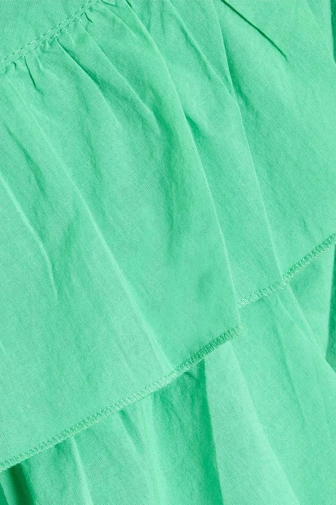 MELISSA ODABASH Tabitha ruffled cotton mini wrap dress 4