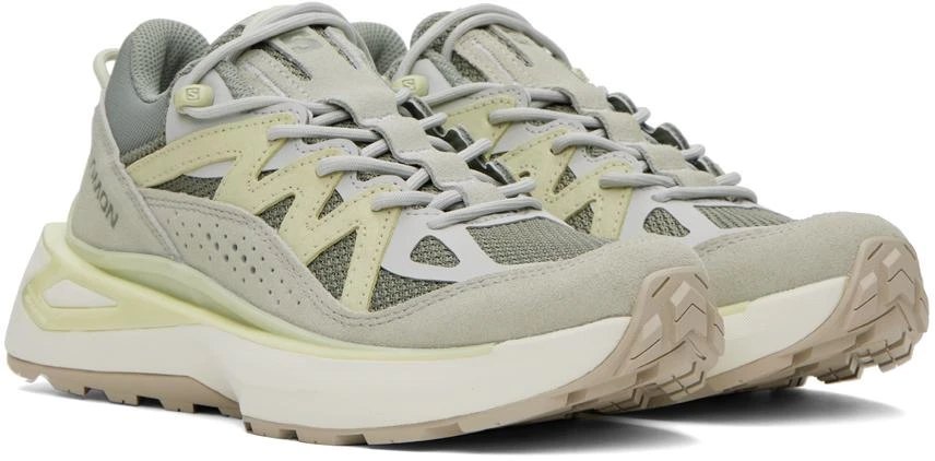 Salomon Gray & Green Odyssey Elmt Low Sneakers 4
