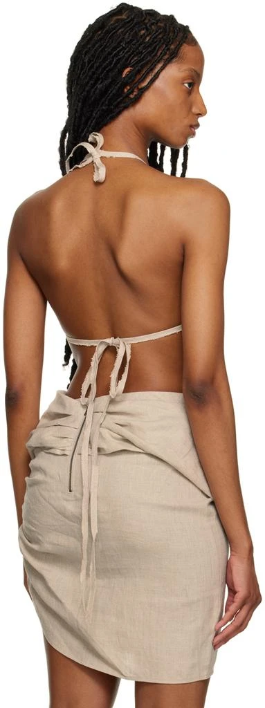 Subtle Le Nguyen Beige Seashell Bralette 3