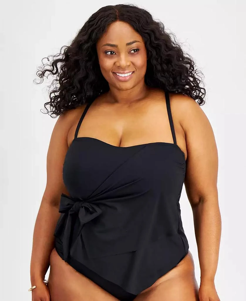 Becca Plus Size Color Code Side-Tie Tankini Top 1