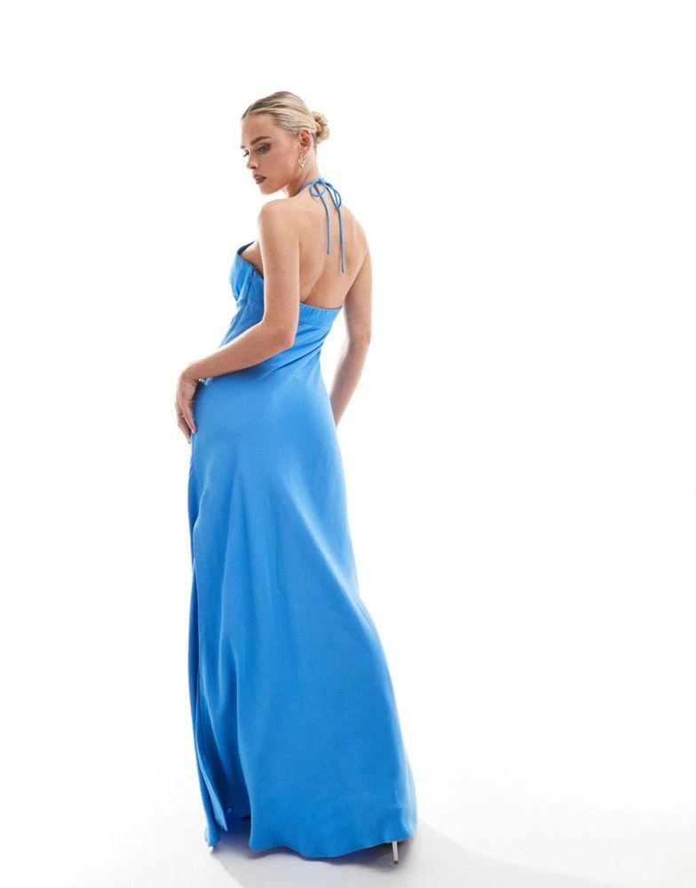 forever new blue maxi dress Royal Blue Sequins Mermaid Bridesmaid Dresses Mismatched – Lisposa main image 1
