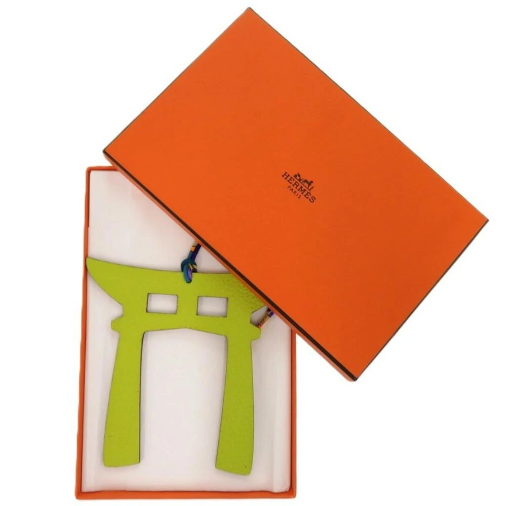 Hermes yellow Leather Handbag Charm (Pre-Owned) 2