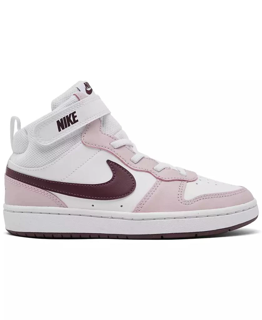 Nike Little Girls Court Borough Mid 2 Stay-Put Closure Casual Sneakers from Finish Line 3