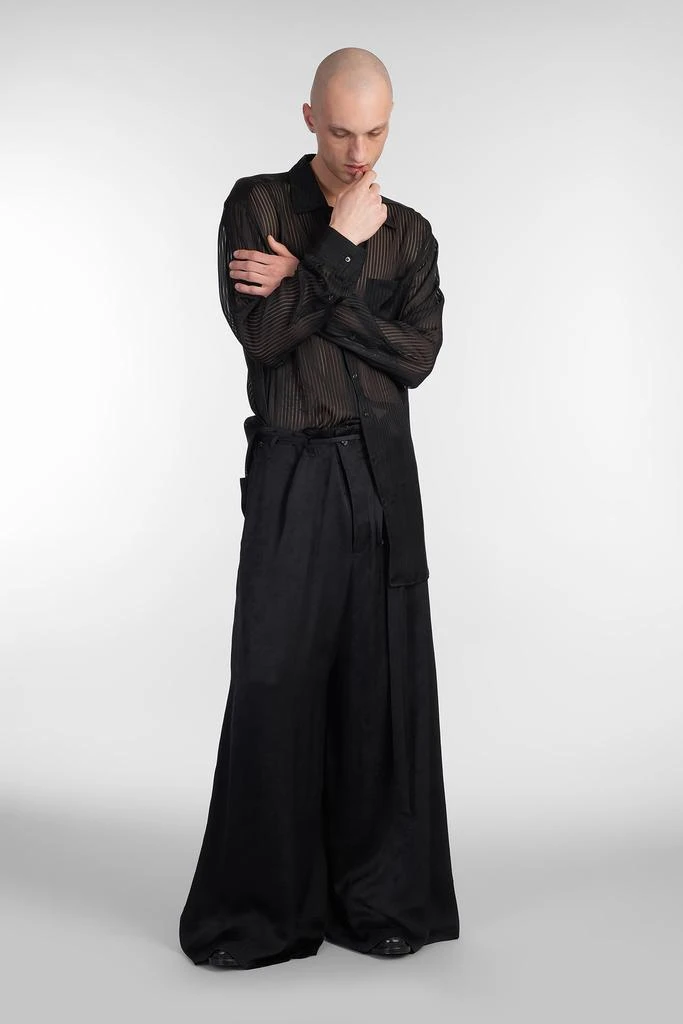 ANN DEMEULEMEESTER Bruse Pants In Black Viscose 2