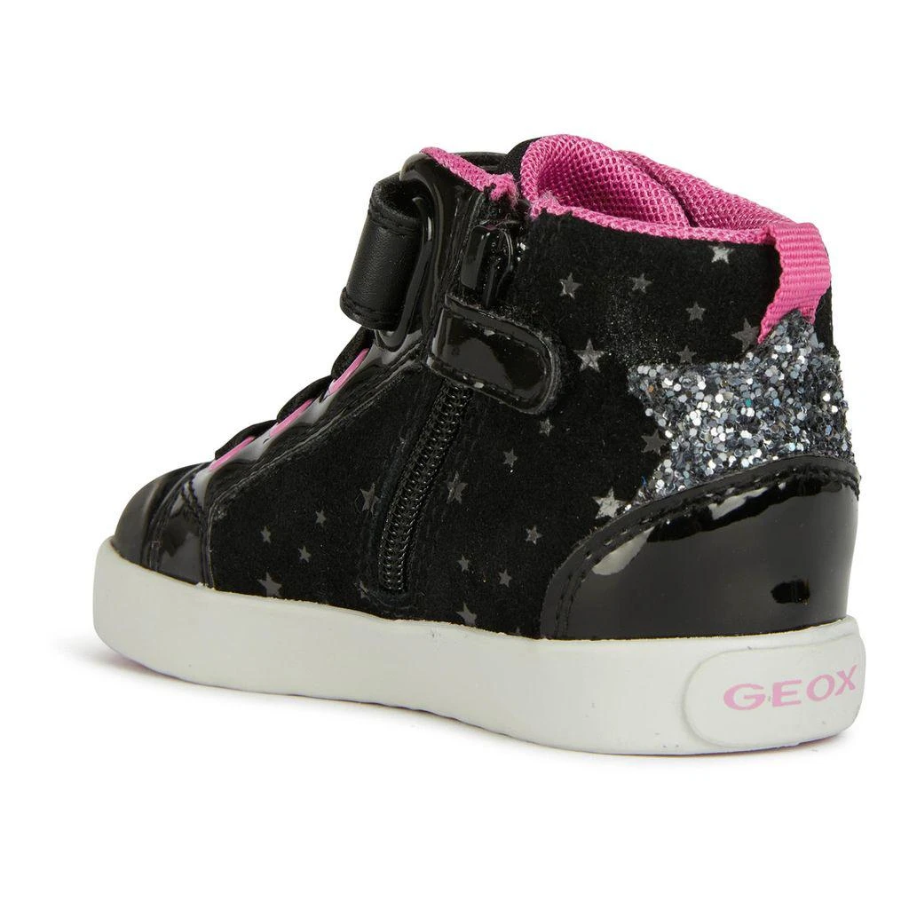 Geox Black Kilwi Neon Bolt High Top Sneakers 5