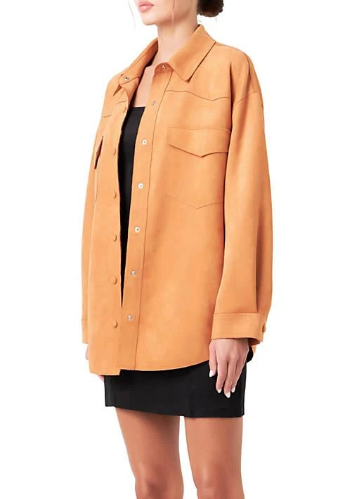 Grey Lab Lab Oversized Suede Shirt 3