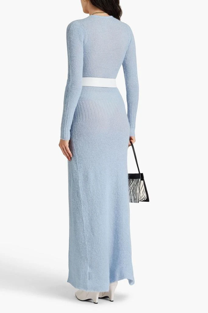 Jacquemus Dao brushed ribbed-knit maxi dress 3