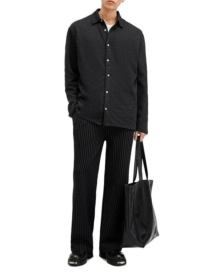 ALL SAINTS Foster Cotton Textured Oversized Fit Button Down Shirt 2