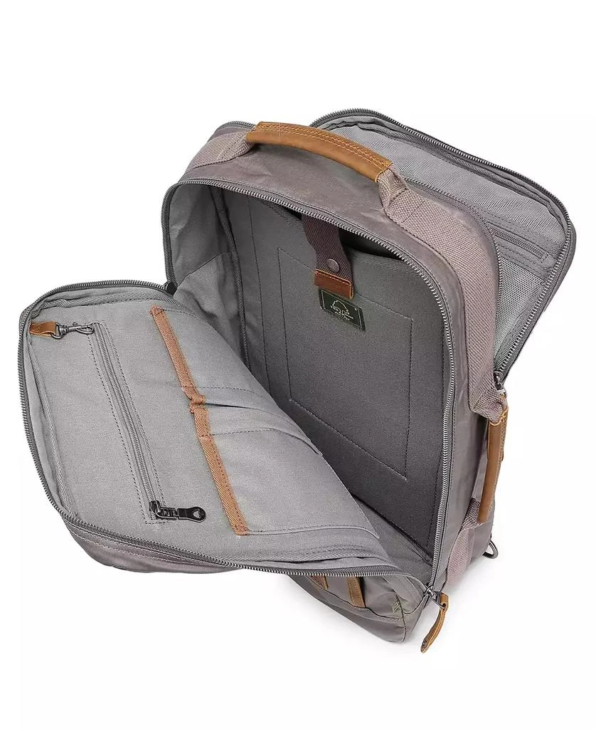 TSD BRAND Madrone Coated Canvas Backpack 2