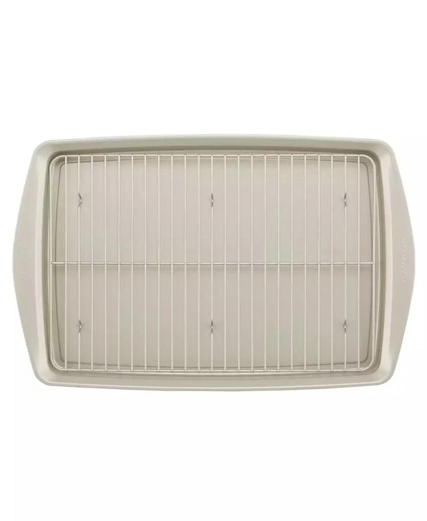 Rachael Ray Nonstick Jumbo 13" x 19" Cookie Pan with Roasting Rack 5