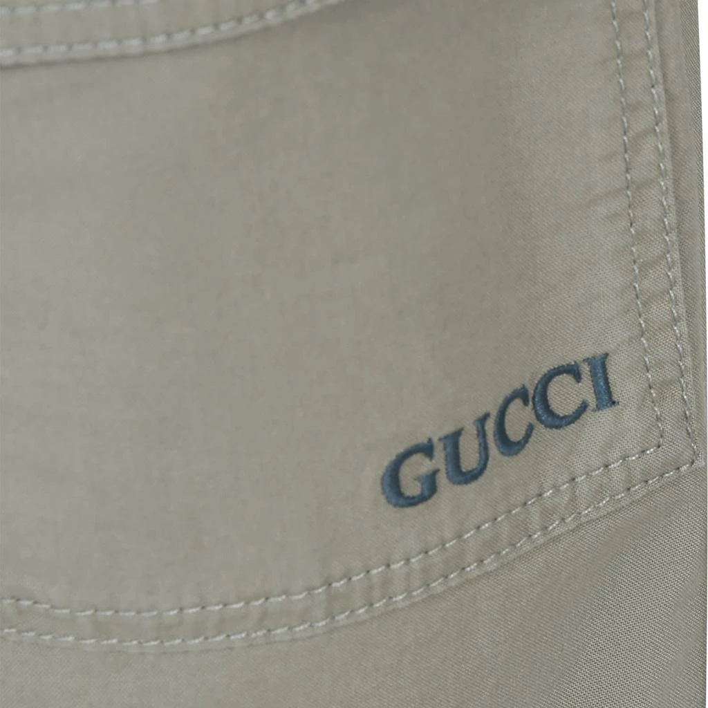 Gucci Green Trousers For Boy With Logo 3